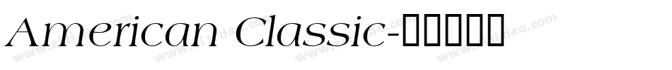American Classic字体转换
